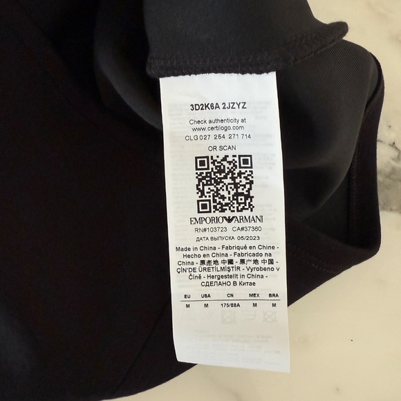 EA7 EMPORIO ARMANI Womans Gray GA Logo Stretch Tank Top MED/Sm, 3D2K6A - Picture 9 of 9